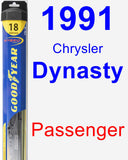 Passenger Wiper Blade for 1991 Chrysler Dynasty - Hybrid
