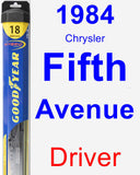 Driver Wiper Blade for 1984 Chrysler Fifth Avenue - Hybrid