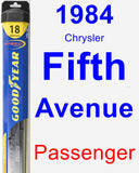 Passenger Wiper Blade for 1984 Chrysler Fifth Avenue - Hybrid