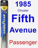 Passenger Wiper Blade for 1985 Chrysler Fifth Avenue - Hybrid