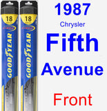 Front Wiper Blade Pack for 1987 Chrysler Fifth Avenue - Hybrid