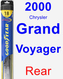 Rear Wiper Blade for 2000 Chrysler Grand Voyager - Hybrid