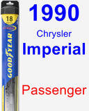 Passenger Wiper Blade for 1990 Chrysler Imperial - Hybrid