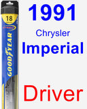 Driver Wiper Blade for 1991 Chrysler Imperial - Hybrid