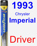 Driver Wiper Blade for 1993 Chrysler Imperial - Hybrid