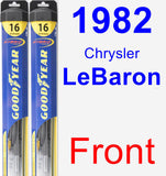Front Wiper Blade Pack for 1982 Chrysler LeBaron - Hybrid