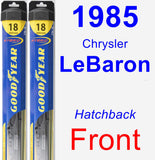 Front Wiper Blade Pack for 1985 Chrysler LeBaron - Hybrid