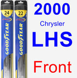 Front Wiper Blade Pack for 2000 Chrysler LHS - Hybrid