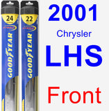 Front Wiper Blade Pack for 2001 Chrysler LHS - Hybrid