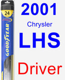 Driver Wiper Blade for 2001 Chrysler LHS - Hybrid