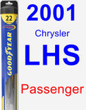 Passenger Wiper Blade for 2001 Chrysler LHS - Hybrid