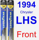 Front Wiper Blade Pack for 1994 Chrysler LHS - Hybrid