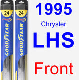 Front Wiper Blade Pack for 1995 Chrysler LHS - Hybrid