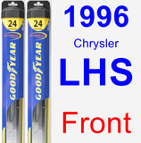Front Wiper Blade Pack for 1996 Chrysler LHS - Hybrid