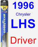 Driver Wiper Blade for 1996 Chrysler LHS - Hybrid