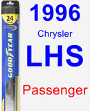 Passenger Wiper Blade for 1996 Chrysler LHS - Hybrid