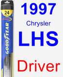 Driver Wiper Blade for 1997 Chrysler LHS - Hybrid