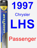 Passenger Wiper Blade for 1997 Chrysler LHS - Hybrid