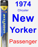 Passenger Wiper Blade for 1974 Chrysler New Yorker - Hybrid