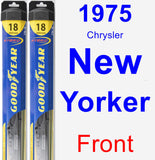 Front Wiper Blade Pack for 1975 Chrysler New Yorker - Hybrid