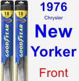 Front Wiper Blade Pack for 1976 Chrysler New Yorker - Hybrid