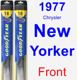 Front Wiper Blade Pack for 1977 Chrysler New Yorker - Hybrid