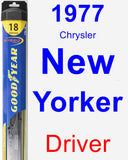 Driver Wiper Blade for 1977 Chrysler New Yorker - Hybrid