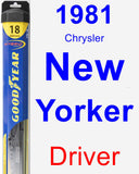 Driver Wiper Blade for 1981 Chrysler New Yorker - Hybrid