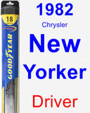 Driver Wiper Blade for 1982 Chrysler New Yorker - Hybrid