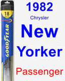 Passenger Wiper Blade for 1982 Chrysler New Yorker - Hybrid