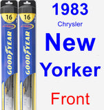 Front Wiper Blade Pack for 1983 Chrysler New Yorker - Hybrid