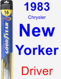 Driver Wiper Blade for 1983 Chrysler New Yorker - Hybrid