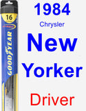 Driver Wiper Blade for 1984 Chrysler New Yorker - Hybrid
