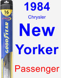 Passenger Wiper Blade for 1984 Chrysler New Yorker - Hybrid