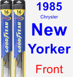 Front Wiper Blade Pack for 1985 Chrysler New Yorker - Hybrid