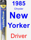 Driver Wiper Blade for 1985 Chrysler New Yorker - Hybrid