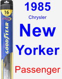 Passenger Wiper Blade for 1985 Chrysler New Yorker - Hybrid
