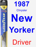 Driver Wiper Blade for 1987 Chrysler New Yorker - Hybrid