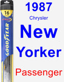 Passenger Wiper Blade for 1987 Chrysler New Yorker - Hybrid