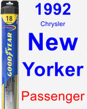 Passenger Wiper Blade for 1992 Chrysler New Yorker - Hybrid