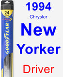 Driver Wiper Blade for 1994 Chrysler New Yorker - Hybrid