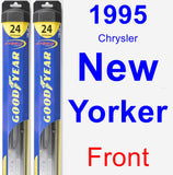 Front Wiper Blade Pack for 1995 Chrysler New Yorker - Hybrid