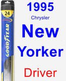 Driver Wiper Blade for 1995 Chrysler New Yorker - Hybrid