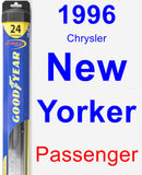 Passenger Wiper Blade for 1996 Chrysler New Yorker - Hybrid