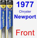 Front Wiper Blade Pack for 1977 Chrysler Newport - Hybrid