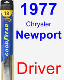 Driver Wiper Blade for 1977 Chrysler Newport - Hybrid