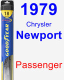 Passenger Wiper Blade for 1979 Chrysler Newport - Hybrid