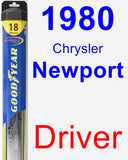 Driver Wiper Blade for 1980 Chrysler Newport - Hybrid