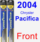 Front Wiper Blade Pack for 2004 Chrysler Pacifica - Hybrid