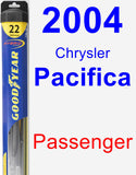 Passenger Wiper Blade for 2004 Chrysler Pacifica - Hybrid